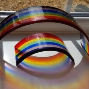 glass rainbows (with ash incorporated)